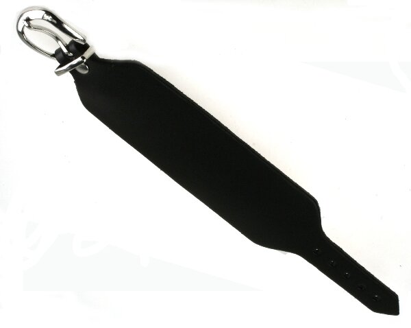 schwarzes Lederarmband, schlicht, Schnallenverschluss, verstellbarer Verschluss/67800908