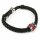 Leder Armband  schwarz/rot   01803033